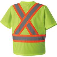 5993P T-shirt de s&eacute;curit&eacute; en maille, Polyester, Petit, Jaune lime haute visibilit&eacute; Distribution Industrielle GC