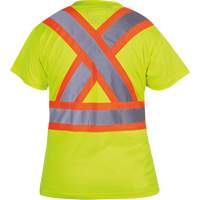 6949 T-shirt de s&eacute;curit&eacute; en il-de-perdrix pour femme, Polyester, T-petit, Jaune lime haute visibilit&eacute; Distribution Industrielle GC