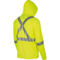 6965 Chandail &agrave; capuchon de s&eacute;curit&eacute; en il-de-perdrix, Petit, Jaune lime haute visibilit&eacute; Distribution Industrielle GC