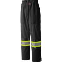 6003BKP Pantalon de s&eacute;curit&eacute; routi&egrave;re, Polyester, Petit, Noir Distribution Industrielle GC