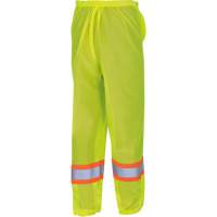5670 Pantalon de s&eacute;curit&eacute; routi&egrave;re, Polyester, 2T-petit/T-petit, Jaune lime haute visibilit&eacute; Distribution Industrielle GC