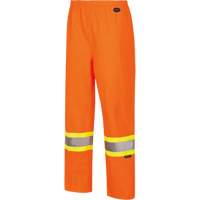 5627W Pantalon &agrave; bavette imperm&eacute;able pour femmes, Polyester/Polyur&eacute;thane, T-petit, Orange haute visibilit&eacute; Distribution Industrielle GC
