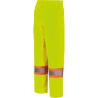 5629W Pantalon &agrave; bavette imperm&eacute;able pour femmes, Polyester/Polyur&eacute;thane, T-petit, Jaune lime haute visibilit&eacute; Distribution Industrielle GC