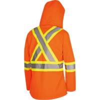 5626W Parka matelass&eacute; de s&eacute;curit&eacute; 300D The Rock, Polyester/Polyur&eacute;thane, Orange haute visibilit&eacute;, T-petit Distribution Industrielle GC