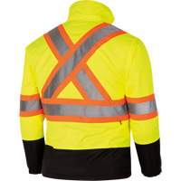 5771 Manteau de s&eacute;curit&eacute; imperm&eacute;able r&eacute;versible, Polyester/Polyur&eacute;thane, Jaune lime haute visibilit&eacute;, Petit Distribution Industrielle GC