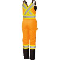 5040BBW Combinaison de s&eacute;curit&eacute; imperm&eacute;able haute visibilit&eacute; pour femmes, Polyester, T-petit, Noir/Orange haute visibilit&eacute; Distribution Industrielle GC