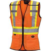 486 Veste de s&eacute;curit&eacute; d&eacute;tachable haute visibilit&eacute;, Orange haute visibilit&eacute;, T-petit, Polyester Distribution Industrielle GC