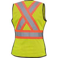 489 Veste de s&eacute;curit&eacute; d&eacute;tachable haute visibilit&eacute;, Jaune lime haute visibilit&eacute;, T-petit, Polyester Distribution Industrielle GC
