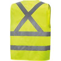 6886 Veste de s&eacute;curit&eacute; haute visibilit&eacute; en tricot chaîne, Jaune lime haute visibilit&eacute;, Petit, Polyester Distribution Industrielle GC