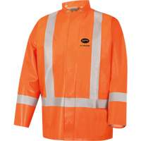5990J Manteau de s&eacute;curit&eacute; imperm&eacute;able tr&egrave;s robuste ignifuge et r&eacute;sistant aux arcs &eacute;lectriques, Petit, Orange haute visibilit&eacute;, 11 cal/cm² Distribution Industrielle GC