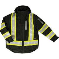 Ripstop 4-in-1 Safety Jacket, Polyester, Black, X-Small Distribution Industrielle GC