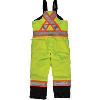 Salopette de s&eacute;curit&eacute; isolante en tissu ind&eacute;chirable, Polyester, T-petit, Jaune lime haute visibilit&eacute; Distribution Industrielle GC