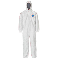 Combinaisons SFR avec cagoule, Moyen, Blanc, Tyvek 400 Distribution Industrielle GC