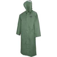 Manteau long avec capuchon d&eacute;tachable Hurricane 851, Petit, Vert Distribution Industrielle GC