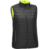 Veste bouffante, enveloppante et r&eacute;versible avec X au dos Bisley pour femmes, Jaune lime haute visibilit&eacute;, Petit, Polyester Distribution Industrielle GC