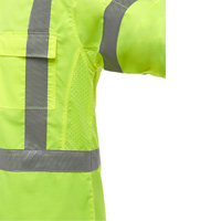 Chemise de travail &agrave; manches longues et X au dos Bisley avec X-Airflow, Poly-coton, Petit, Jaune lime haute visibilit&eacute; Distribution Industrielle GC