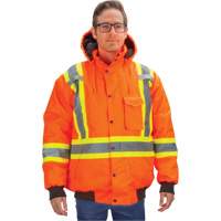 Parka d'hiver imperm&eacute;able 7-en-1, Orange haute visibilit&eacute;, 3T-Grand Distribution Industrielle GC