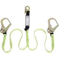 SA-54022-4 Shock Absorbing Lanyard, 4', Form Hook Center, Snap Hook Leg Ends, Polyester Distribution Industrielle GC