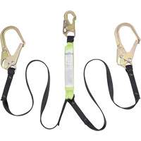 SA-64022-6 Shock Absorbing Lanyard, 6', Form Hook Center, Snap Hook Leg Ends, Polyester Distribution Industrielle GC