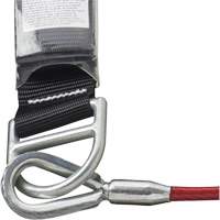 SA-5500-4 Shock Absorbing Lanyard, 4', Snap Hook Center, Snap Hook Leg Ends, Galvanized Steel Distribution Industrielle GC