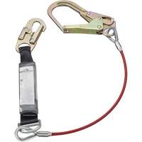 SA-5502-6 Shock Absorbing Lanyard, 6', Form Hook Center, Snap Hook Leg Ends, Galvanized Steel Distribution Industrielle GC