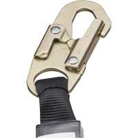 SA-5502-6 Shock Absorbing Lanyard, 6', Form Hook Center, Snap Hook Leg Ends, Galvanized Steel Distribution Industrielle GC