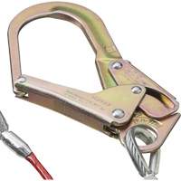 SA-55522-4 PVC-Coated Shock Absorbing Lanyard, 4', Form Hook Center, Snap Hook Leg Ends, Galvanized Steel Distribution Industrielle GC
