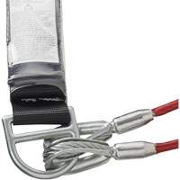 SA-55522-4 PVC-Coated Shock Absorbing Lanyard, 4', Form Hook Center, Snap Hook Leg Ends, Galvanized Steel Distribution Industrielle GC