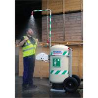 Mobile Self-Contained Emergency Safety Shower with Eye & Face Wash, 30 gal. Capacity, Meets None Distribution Industrielle GC
