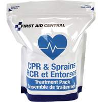 9 articles pour la RCR et le soin des entorses pour la trousse d'intervention d'urgence de premiers soins Distribution Industrielle GC