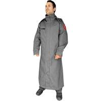 Manteau ignifuge de 52' avec capuchon fixe CoreMAX, Petit, Gris Distribution Industrielle GC