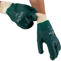 Gants verts &agrave; double enduit, 10" lo, PVC, Doublure en Jersey de coton, 70 mils Distribution Industrielle GC