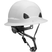 Casque Fibre Metal de style escalade avec bordure compl&egrave;te, R&eacute;pond aux normes CSA type 2, Suspension Rochet, Non ventil&eacute; Distribution Industrielle GC