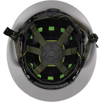 Casque Fibre Metal de style escalade avec bordure compl&egrave;te, R&eacute;pond aux normes CSA type 2, Suspension Rochet, Ventil&eacute; Distribution Industrielle GC