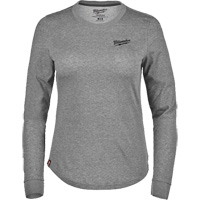 T-shirt hybride &agrave; manches longues FREEFLEX, Femmes, T-petit, Gris Distribution Industrielle GC