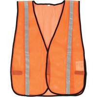 Veste de s&eacute;curit&eacute; &agrave; mailles compacte, Orange haute visibilit&eacute;, Polyester Distribution Industrielle GC
