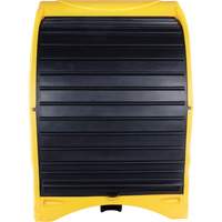 Palette contre les d&eacute;versements &agrave; couvercle dur pour 4 barils, 68,11" lo x 61,61" la x 83,07" h, Capacit&eacute; de charge 1433 lb Distribution Industrielle GC