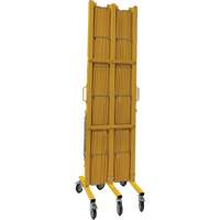 Expandable Barrier, 84" H x 20' L, Yellow Distribution Industrielle GC