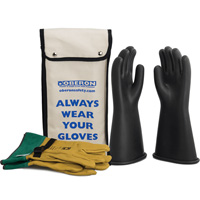 Ensemble de gants en caoutchouc pour l'&eacute;lectricit&eacute; de classe 1, 8, 14" lo, 37 cal/cm², NFPA 70E Distribution Industrielle GC