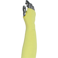 Manchette r&eacute;sistante &agrave; la coupe &agrave; 2 plis Kut Gard avec ouverture pour le pouce , Aramide/ATA, 10", ASTM ANSI niveau A6, Jaune Distribution Industrielle GC