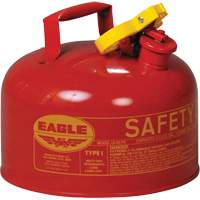 Safety Can for Flammables, Type I, Galvanized Steel, 2.5 US gal., Red, FM Approved/UL/ULC Listed Distribution Industrielle GC