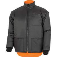 Parka de s&eacute;curit&eacute; d'hiver imperm&eacute;able 7-en-1 5056 Pioneer Yukon, Polyester, Noir/Orange haute visibilit&eacute;, T-petit Distribution Industrielle GC