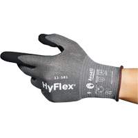 HyFlex&reg; 11-581 Ultra-Lightweight Industrial Gloves, Size 6, 21 Gauge, Nitrile Coated, Nylon/HPPE/Tungsten/Spandex Shell, ASTM ANSI Level A6 Distribution Industrielle GC