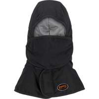 Doublure matelass&eacute;e ignifug&eacute;e Pioneer 765A pour casque de s&eacute;curit&eacute; avec un long cou et embout buccal amovible, Noir/Gris, Coton/FR-Tech/Modacrylique/Nylon Distribution Industrielle GC