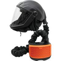 Respirateur &agrave; adduction d'air purifi&eacute; avec visi&egrave;re et ensemble de ventilation PEAKAIR DEFENDER, Respirateur &agrave; masque, Pile Lithium-ion Distribution Industrielle GC