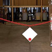 Chaîne de barri&egrave;re en plastique, Vert Distribution Industrielle GC