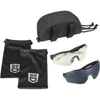 Ensemble de cache-œil pour lunettes de s&eacute;curit&eacute; MY6, Lentille Transparent/Fum&eacute;e, Antibu&eacute;e/Anti-&eacute;gratignures, ANSI Z87+ Distribution Industrielle GC