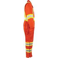 Combinaison non doubl&eacute;e haute visibilit&eacute;, Petit, Orange haute visibilit&eacute; Distribution Industrielle GC