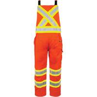 Salopette non doubl&eacute;e haute visibilit&eacute;, T-petit, Orange haute visibilit&eacute; Distribution Industrielle GC