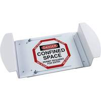 "Danger Confined Space Permit Required For Entry" Manhole Sign, 21" x 30", Polystyrene, English Distribution Industrielle GC